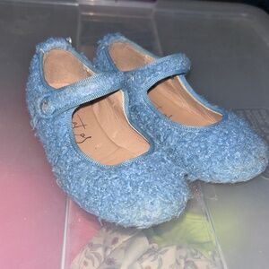 Papanatas blue Sherpa Mary janes size 25